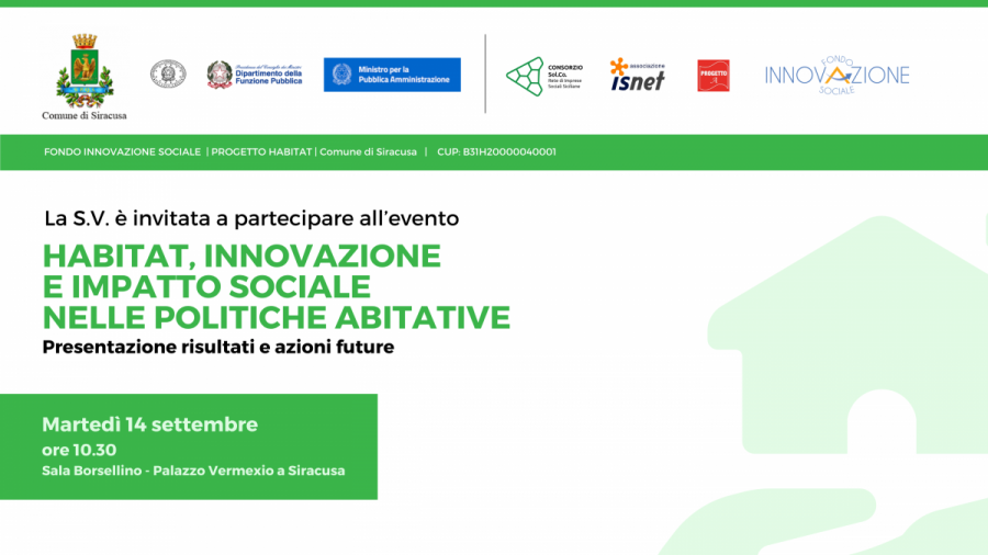 Ripensare il bisogno di casa delle Comunità: Habitat - Innovazione e impatto sociale nelle politiche abitative